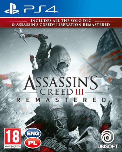 Assassin's Creed III Remastered (PS4) - okladka