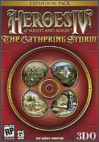 Heroes of Might & Magic IV: The Gathering Storm (PC) - okladka