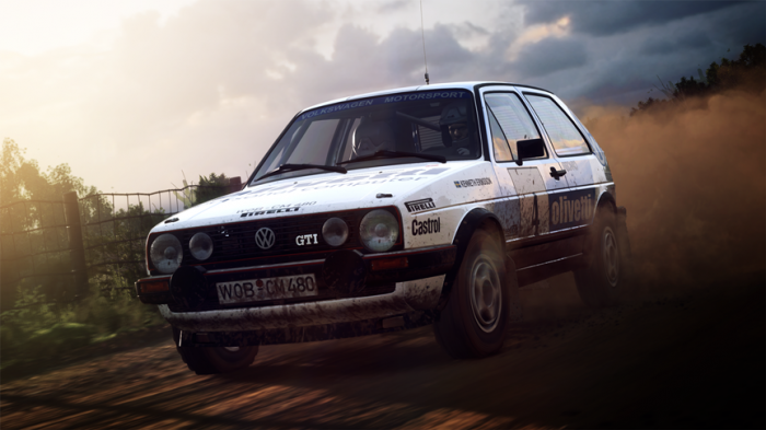 DiRT Rally 2.0: gameplay z gry z udziaem Volkswagena Golfa GTi