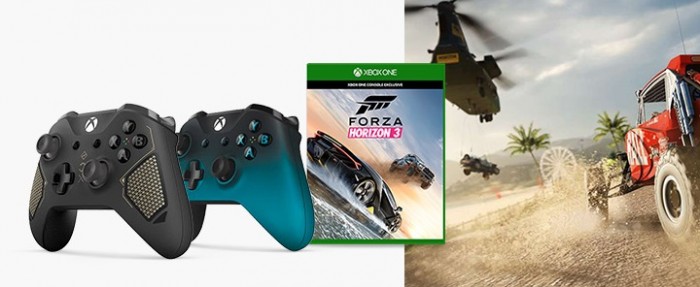 Efektownie pomalowany pad Xbox One + Forza Horizon 3 na konsole za niecae 260 z