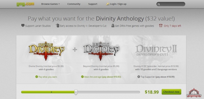 GOG.com take ma swoje bundle - Divine Divinity do kupienia za byle ile