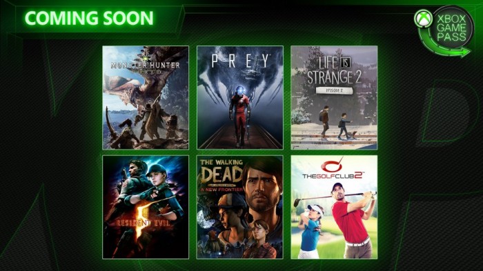 Xbox Game Pass kwiecie 2019 - Prey, Life is Strange 2, Monster Hunter: World