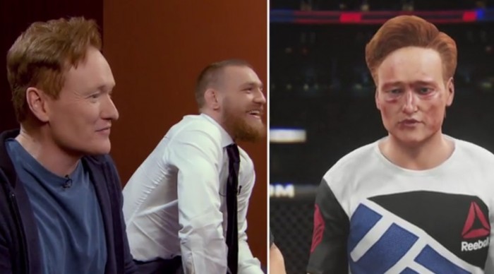 Conor McGregor ogrywa  EA Sports UFC 2 w show Conana O'Briena