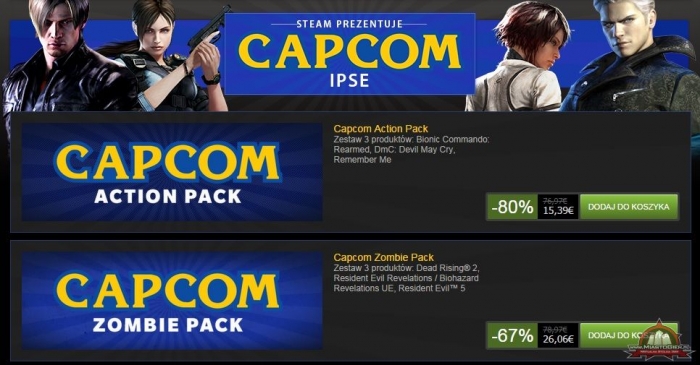 Capcom wyprzedaje swoje gry na Steamie
