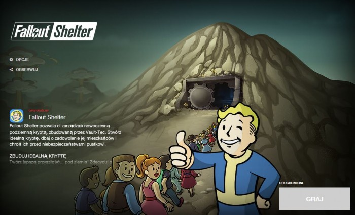 Fallout Shelter debiutuje na PC
