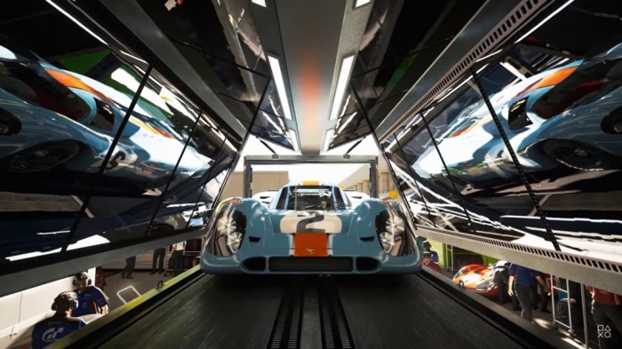 Samochody Porsche na trailerze Gran Turismo 7
