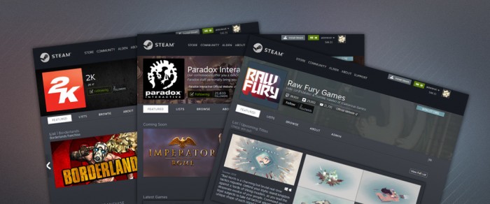 Steam uruchamia strony dla producentw i wydawcw
