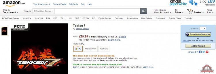 Tekken 7 najprawdopodobniej ukae si na PC