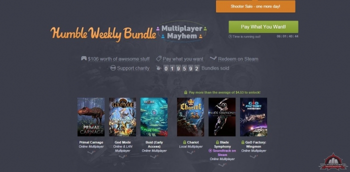 Humble Weekly Bundle: Multiplayer Mayhem z God Mode, BOID i Chariot