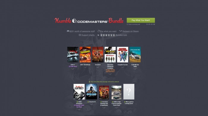 Humble Codemasters Bundle - w ofercie m.in. DiRT 3, GRID 2 i Operation Flashpoint