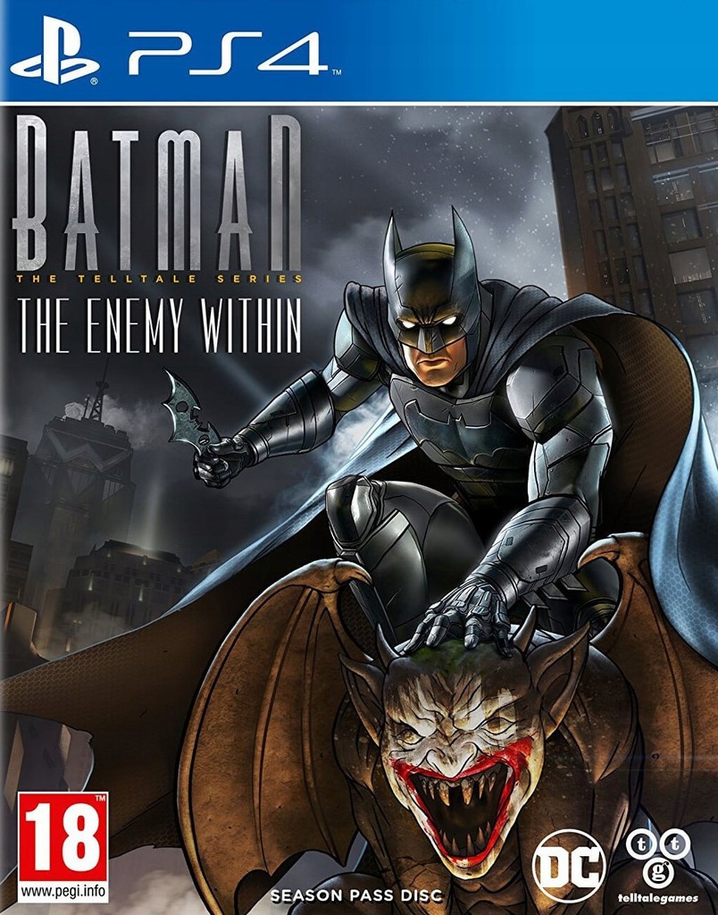 Batman: The Telltale Series - The Enemy Within (PS4) - okladka
