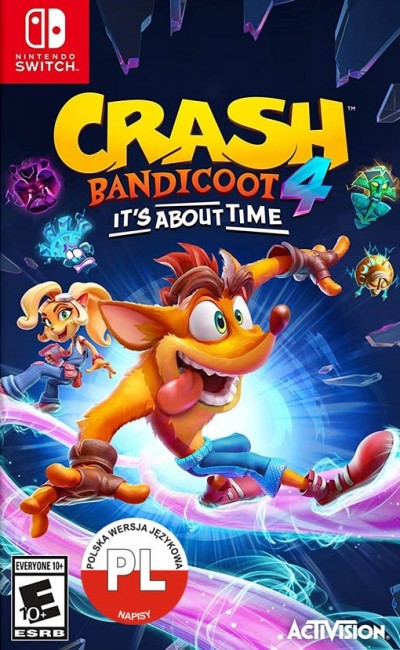 Crash Bandicoot 4: It's About Time (SWITCH) - okladka