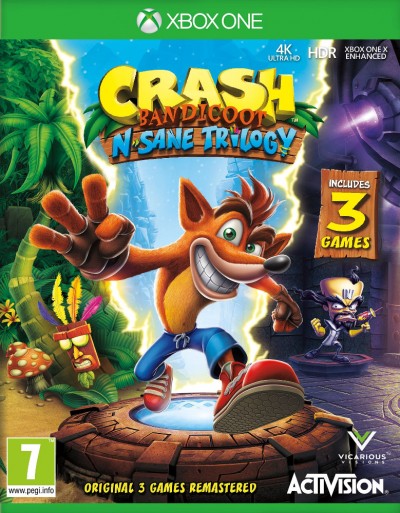 Crash Bandicoot N. Sane Trilogy (Xbox One) - okladka