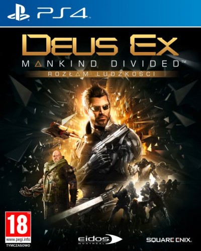 Deus Ex: Rozam Ludzkoci (PS4) - okladka
