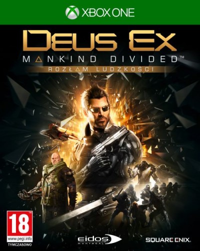 Deus Ex: Rozam Ludzkoci (Xbox One) - okladka