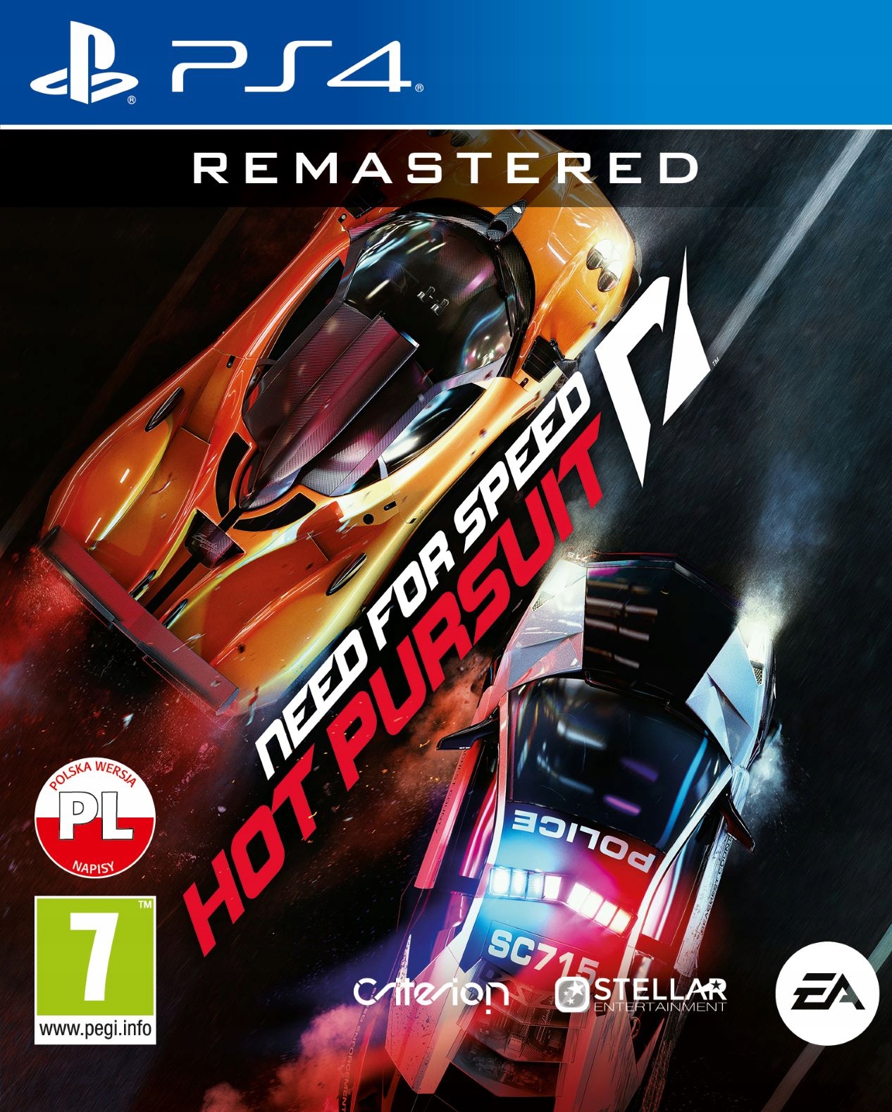 Need for Speed: Hot Pursuit Remastered (PS4) - okladka