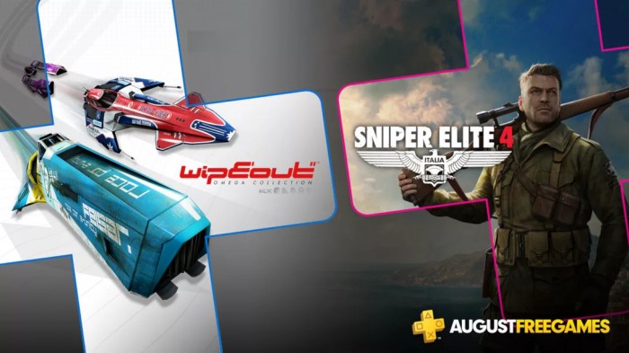 PS Plus na sierpie 2019 - Sniper Elite 4 i WipeOut: Omega Collection