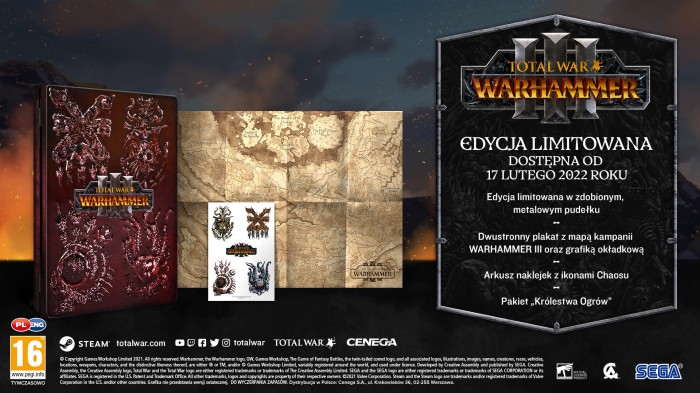 Total War: Warhammer III z dat premiery; ujawniono te specjalne wydanie gry