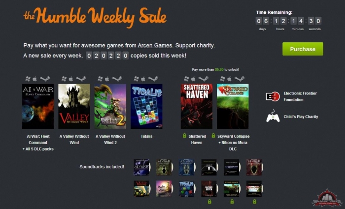 The Humble Weekly Sale: Arcen Games - do kupienia chociaby obie odsony A Valley Without Wind