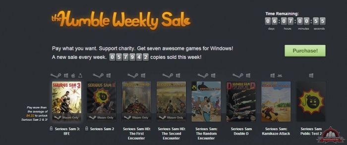 Humble Weekly Sale - kup gry z serii Serious Sam i sfinansuj kolejn odson