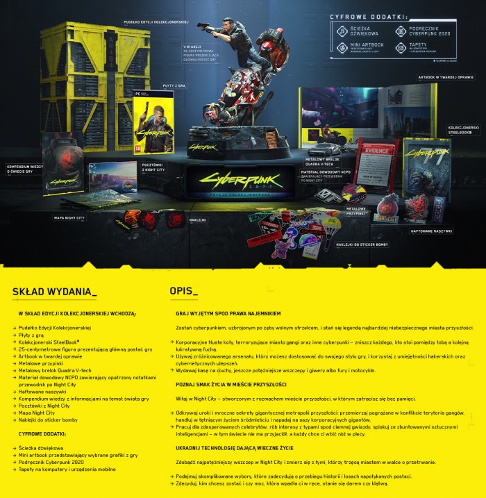 E3' 19: Edycja kolekcjonerska Cyberpunk 2077 kosztuje 750 z!