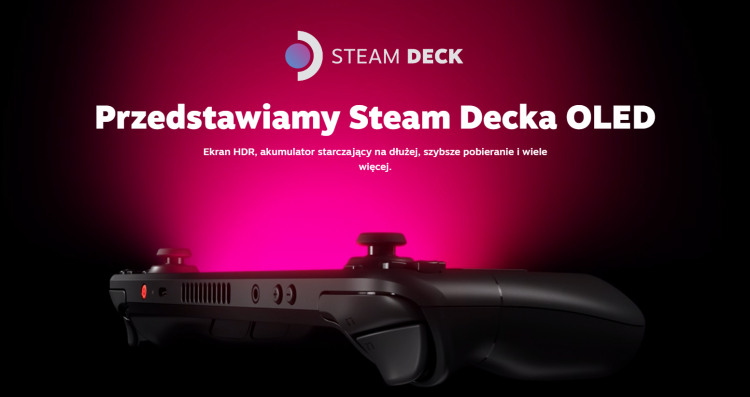 Steam Deck OLED - Valve prezentuje now wersj z lepszym ekranem