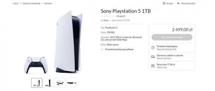 PlayStation 5 oraz Xbox Series X w ofercie polskiego sklepu za 2500 z!