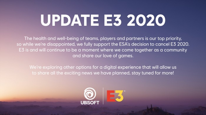 Anulowanie E3 2020 - Microsoft i Ubisoft zorganizuj swoje wydarzenia