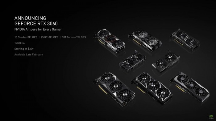 NVIDIA prezentuje karty GeForce RTX 3060