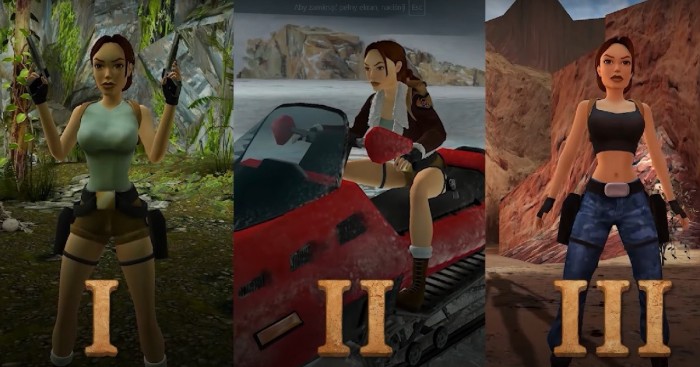 Tomb Raider I-III Remastered na porwnaniu z oryginaem