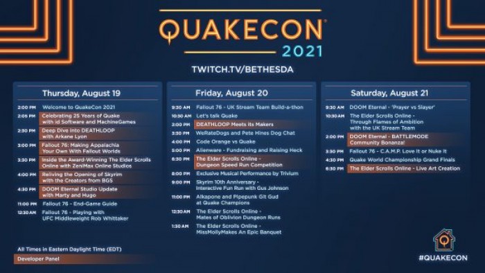 Poznalimy rozpisk QuakeCon 2021