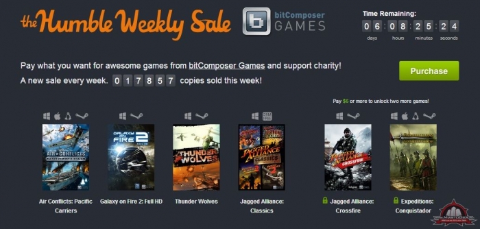 The Humble Weekly Sale z grami firmy bitComposer Games