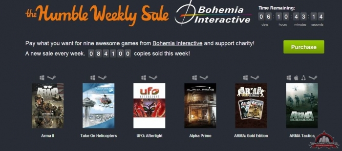 Humble Weekly Sale - gry firmy Bohemia Interactive (ARMA II, Take On Helicopters, UFO: Afterlight i inne)