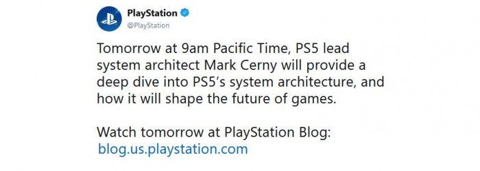 Jutro Sony zdradzi szczegy na temat specyfikacji technicznej PlayStation 5