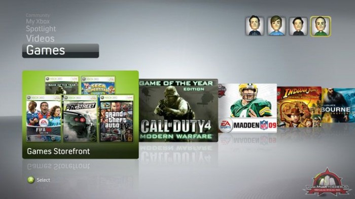 Reklamy przywdroway do interfejsu Xboxa 360!