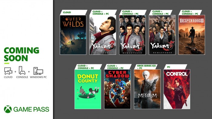 Control i kolekcja Yakuzy w nowej ofercie Xbox Game Pass - stycze 2021