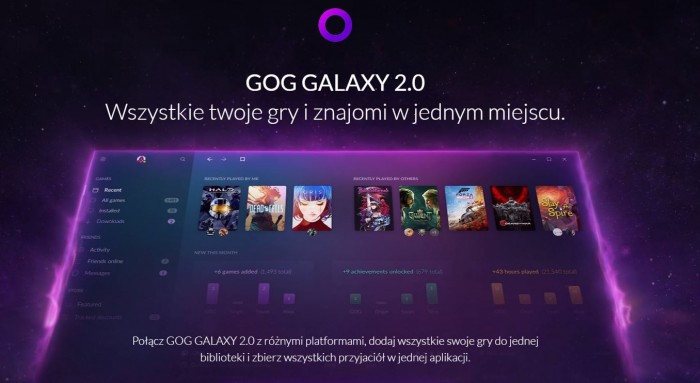 GOG Galaxy 2.0 pozwoli nam zgromadzi gry ze Steam, Epic Games Store, itp. w jednym miejscu