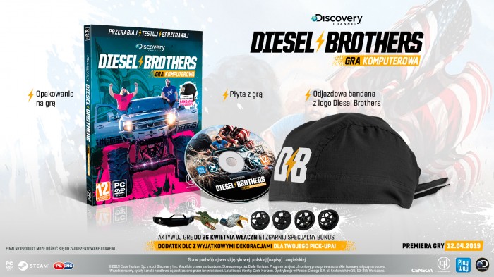 Discovery: Diesel Brothers - pudekowe wydanie gry w planie wydawniczym firmy Cenega