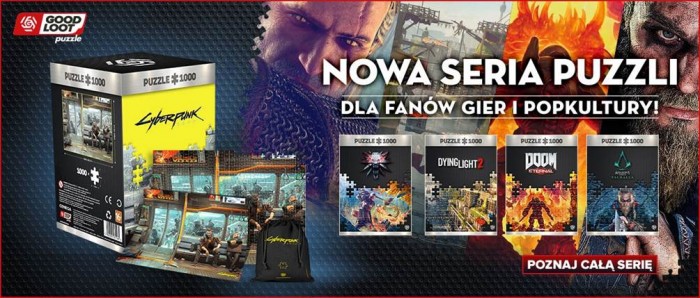 Puzzle Cyberpunk 2077, Assassin's Creed Valhalla, Dying Light 2 i wiele innych - sprawd now ofert Good Loot
