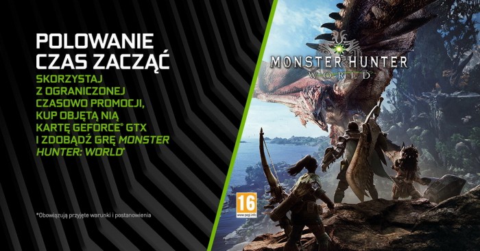 NVIDIA dodaje Monster Hunter World do wybranych kart GeForce