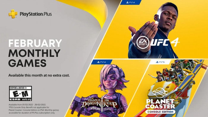 PS Plus na luty 2022 - m.in. UFC 4, Planet Coaster