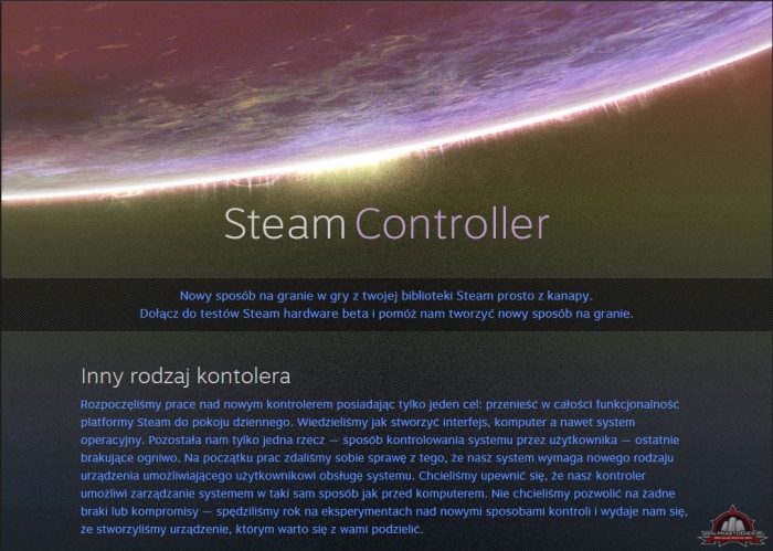 Ostatnia zapowied Valve to autorski pad - Steam Controller