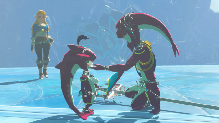 The Legend of Zelda: Breath of the Wild - bug pokazuje pikny podwodny wiat