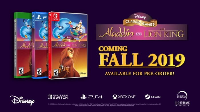 Disney Classic Games: Aladdin and The Lion King - zapowiedziano remaster kultowych platformwek