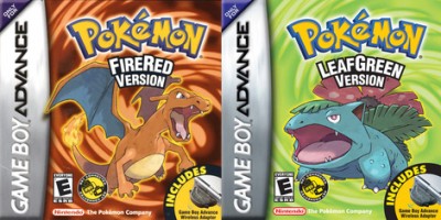 Pokemon FireRed/Pokemon LeafGreen (GBA) - okladka