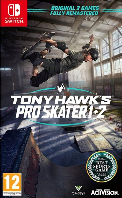 Tony Hawk's Pro Skater 1 i 2 (SWITCH) - okladka