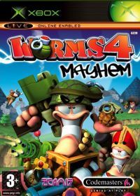 Worms 4: Totalna Rozwaka (XBOX) - okladka
